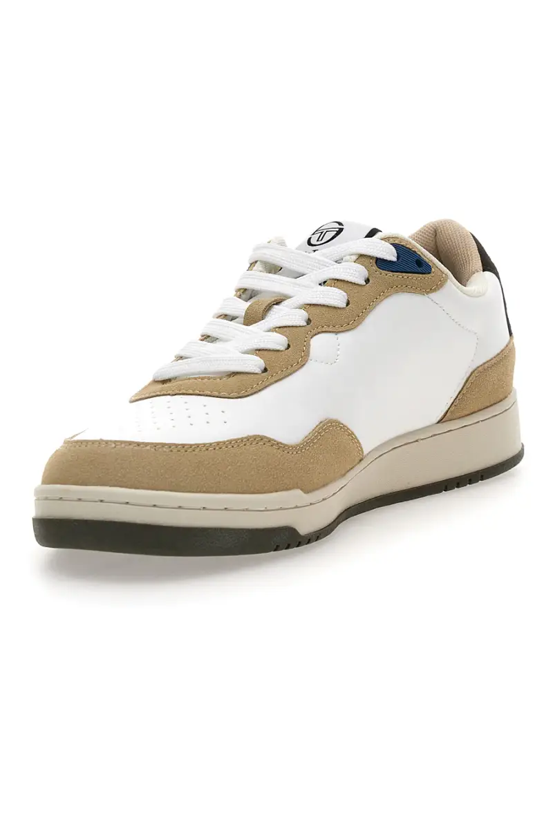 Sneakers bianco e beige con logo laterale Sergio tacchini STM614205 [BIANCO miniatura 3