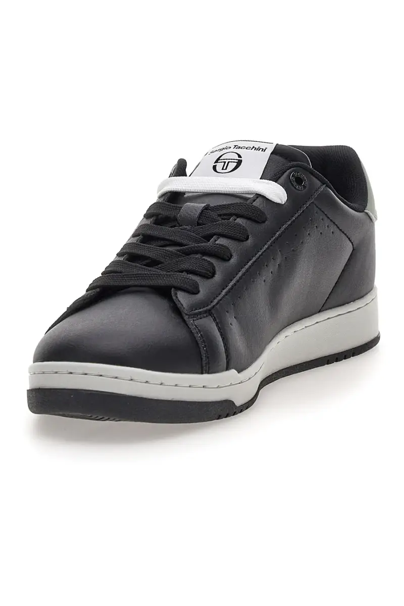 Sneakers nere con logo grigio Sergio Tacchini STM524210 [NERO] miniatura 4