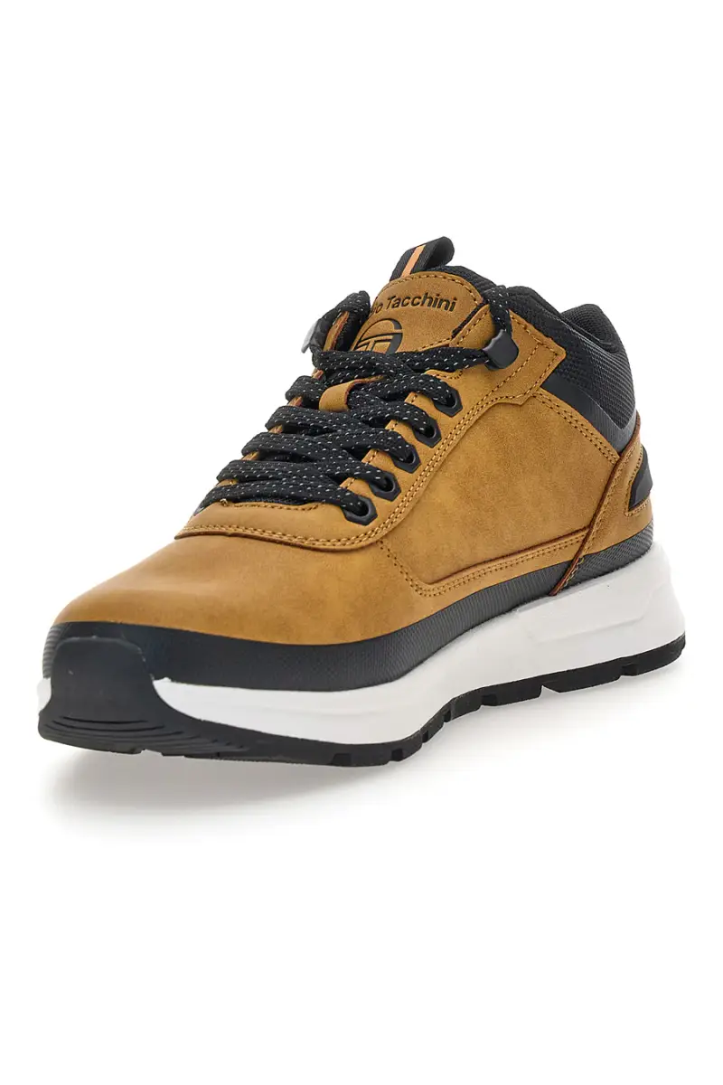 Sneakers ocra con inserti a contrasto Sergio Tacchini STM421020 [CAMEL] miniatura 3