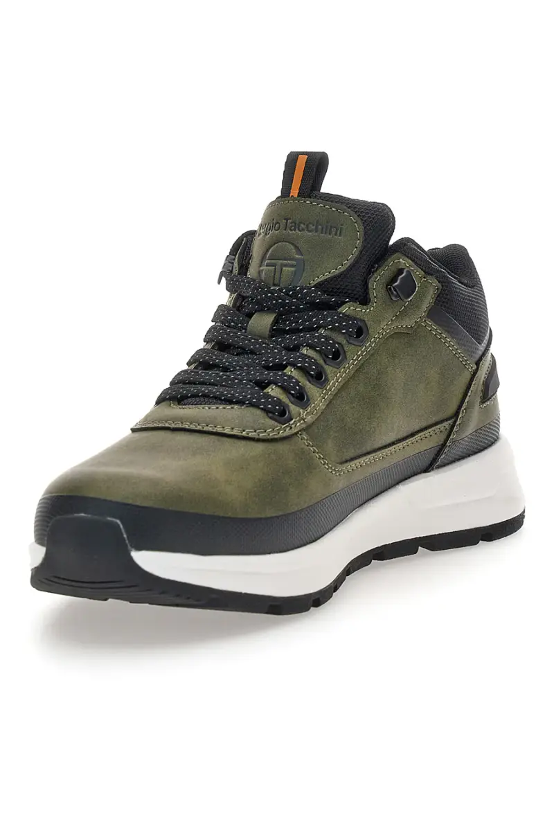 Sneakers verde militare con inserti a contrasto Sergio Tacchini STM421020 [KHAKI] miniatura 3