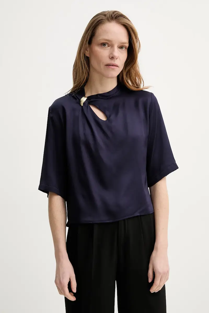 camicetta donna colore blu navy 25210039