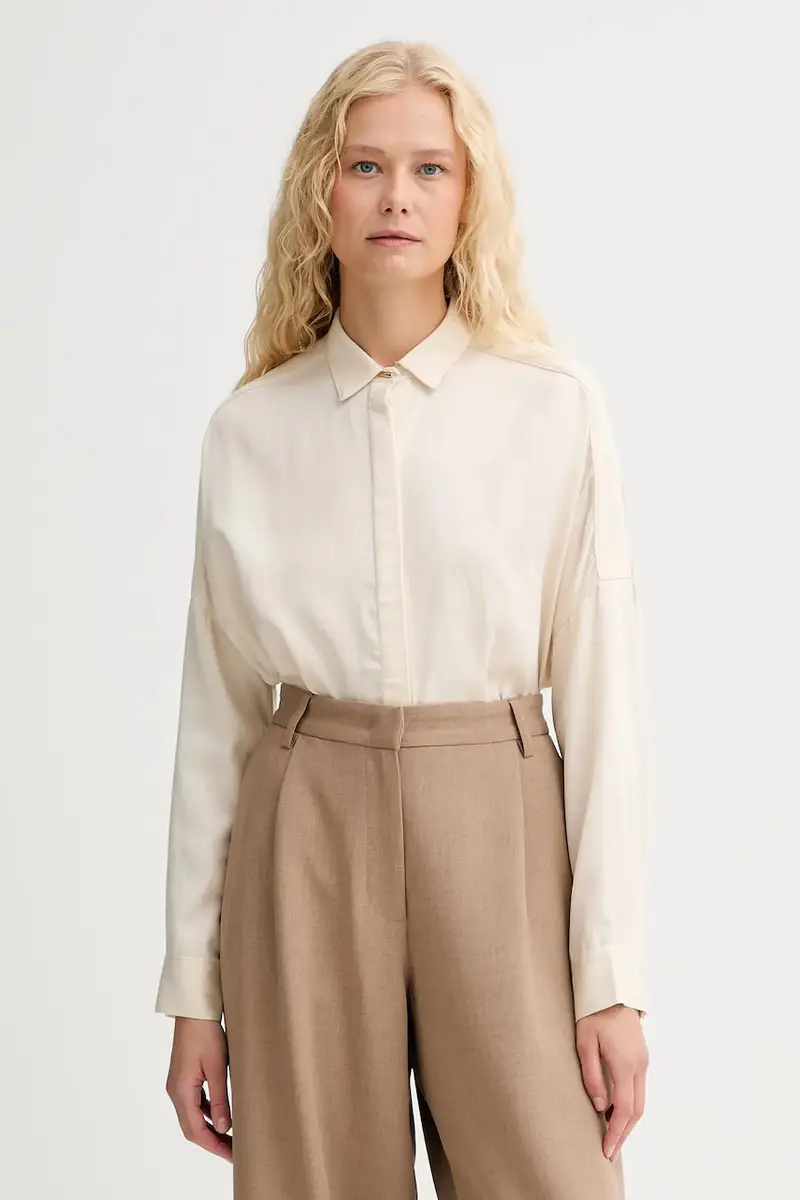 camicia donna colore beige 23110031