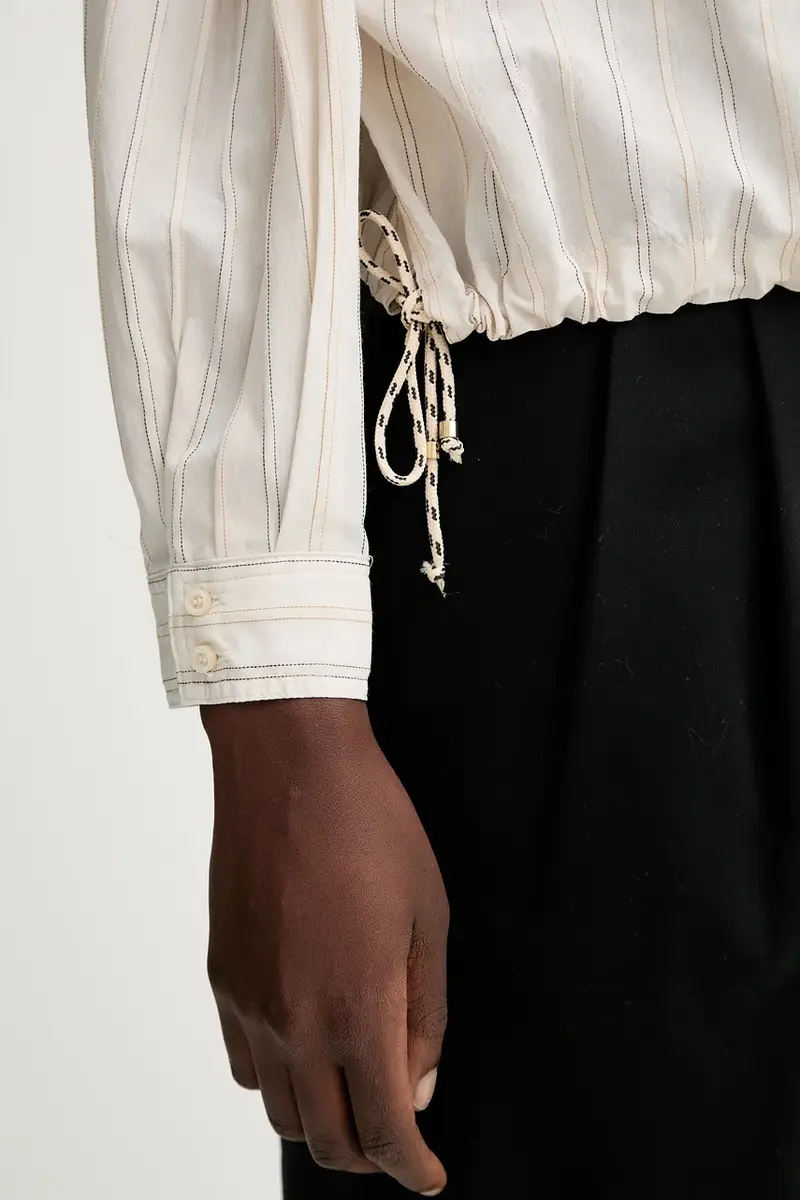 camicia donna colore beige 25110007 miniatura 5