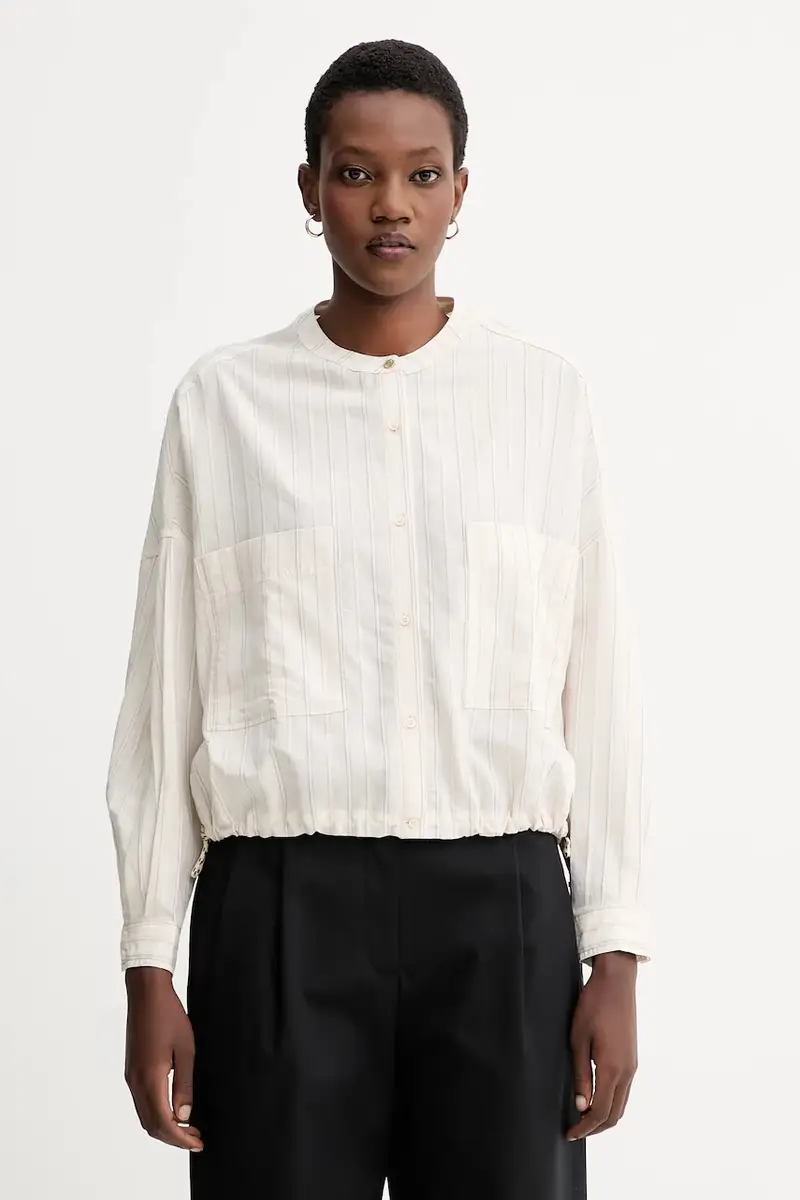 camicia donna colore beige 25110007