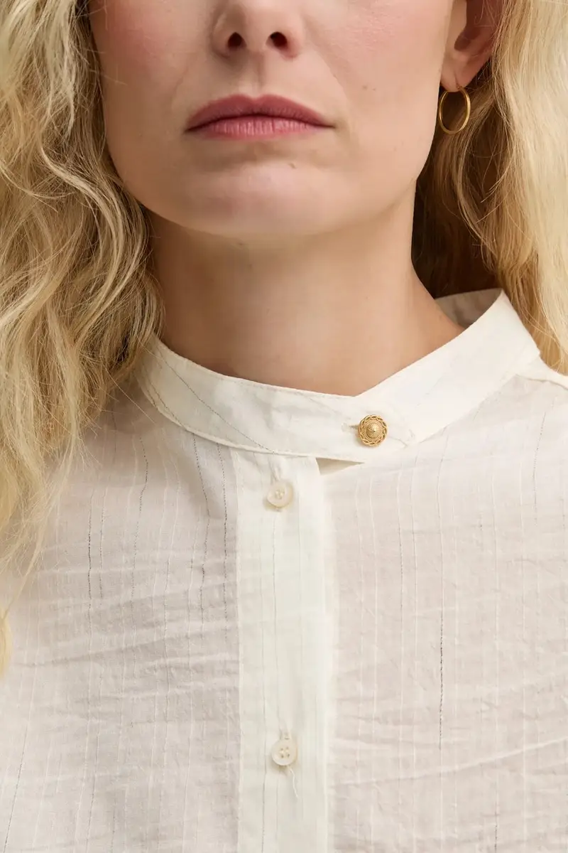 camicia donna colore beige 25210017 miniatura 5