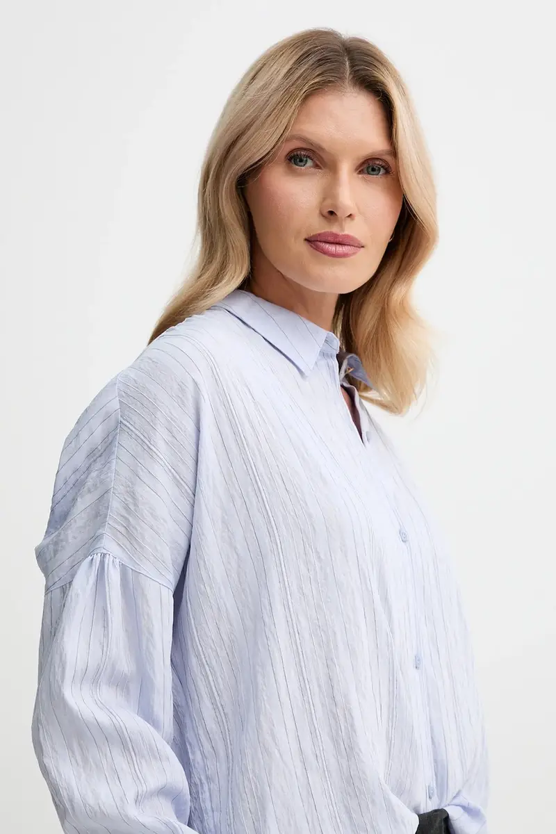 camicia donna colore blu 25110001 miniatura 4