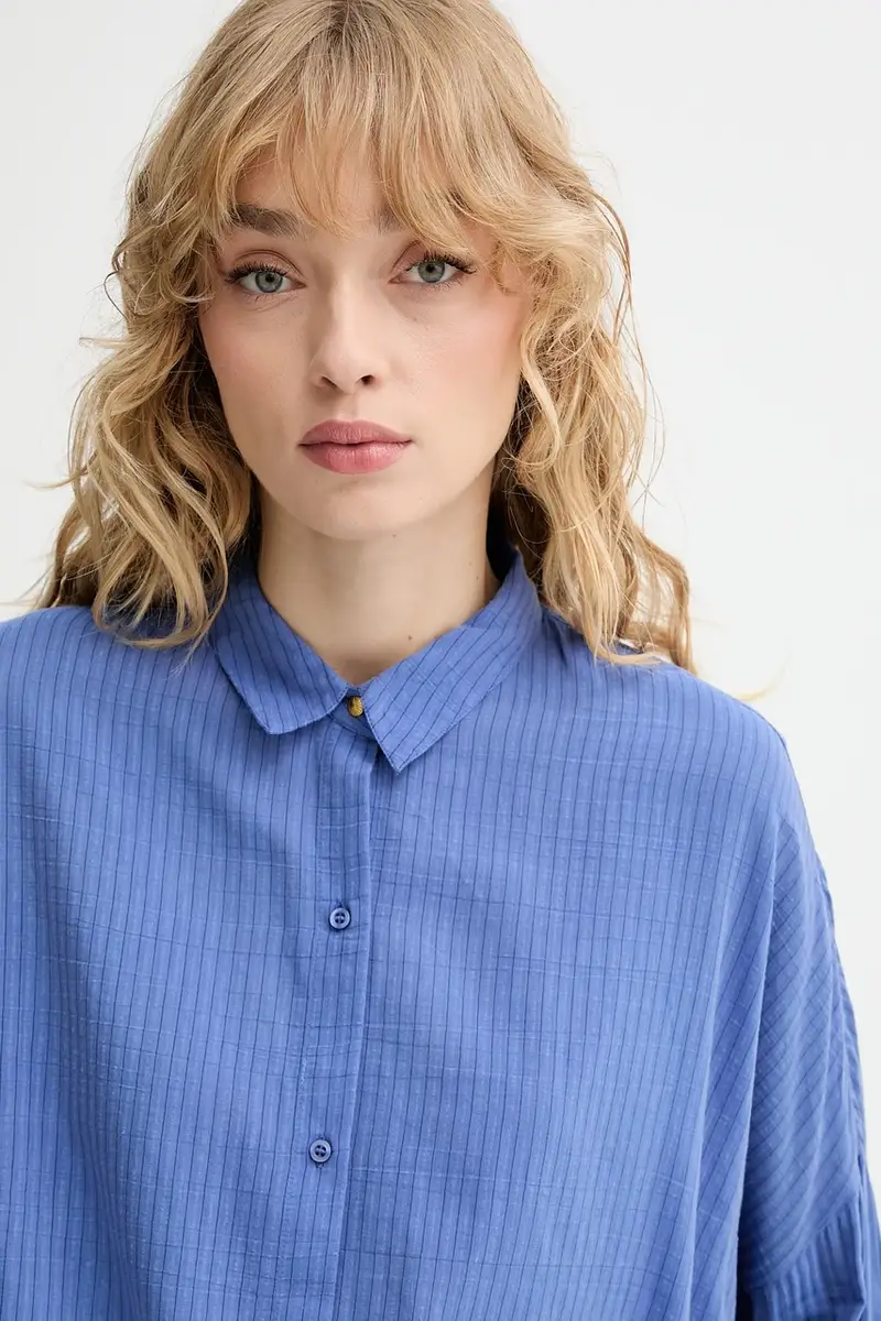 camicia donna colore blu 25110036 miniatura 4