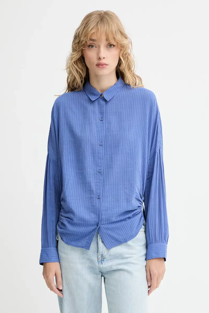 camicia donna colore blu 25110036