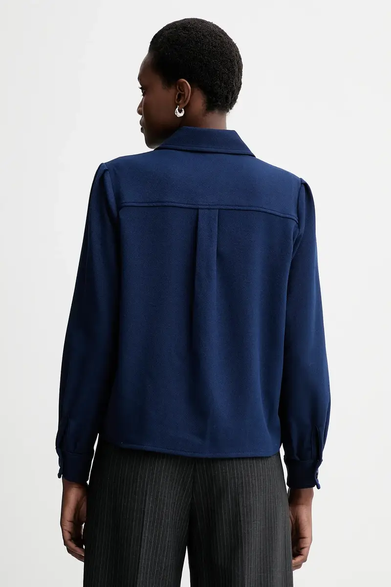 camicia donna colore blu navy 25110020 miniatura 3