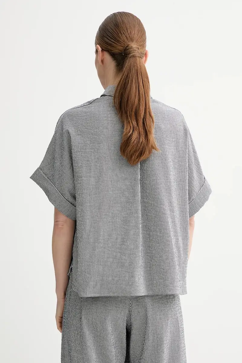 camicia donna colore blu navy 25210002 miniatura 3