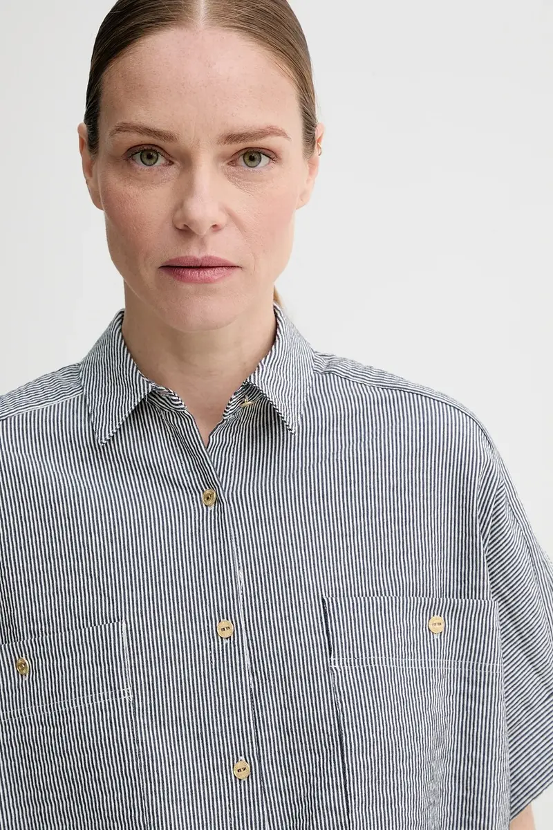 camicia donna colore blu navy 25210002 miniatura 4