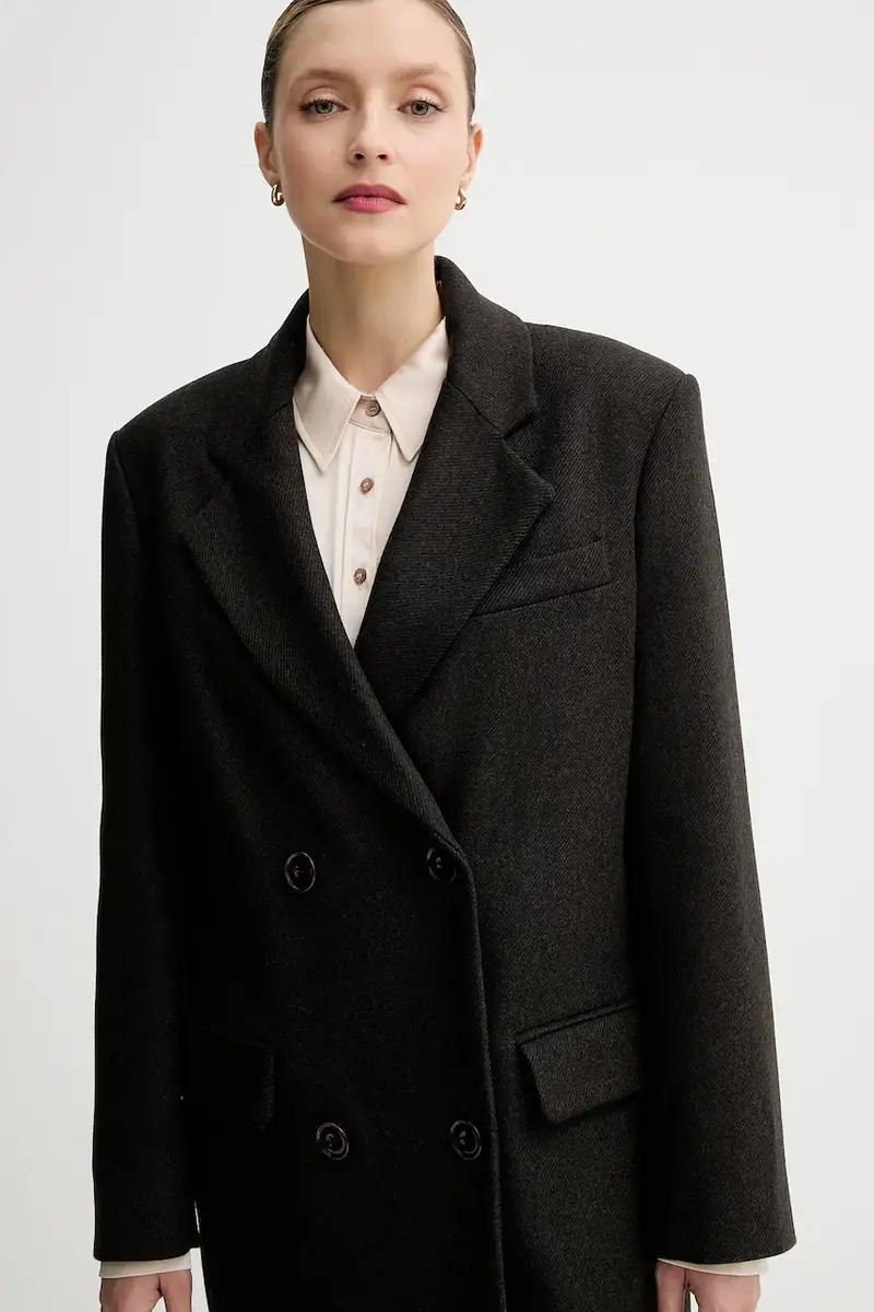 cappotto con lana colore marrone 25112018 miniatura 4