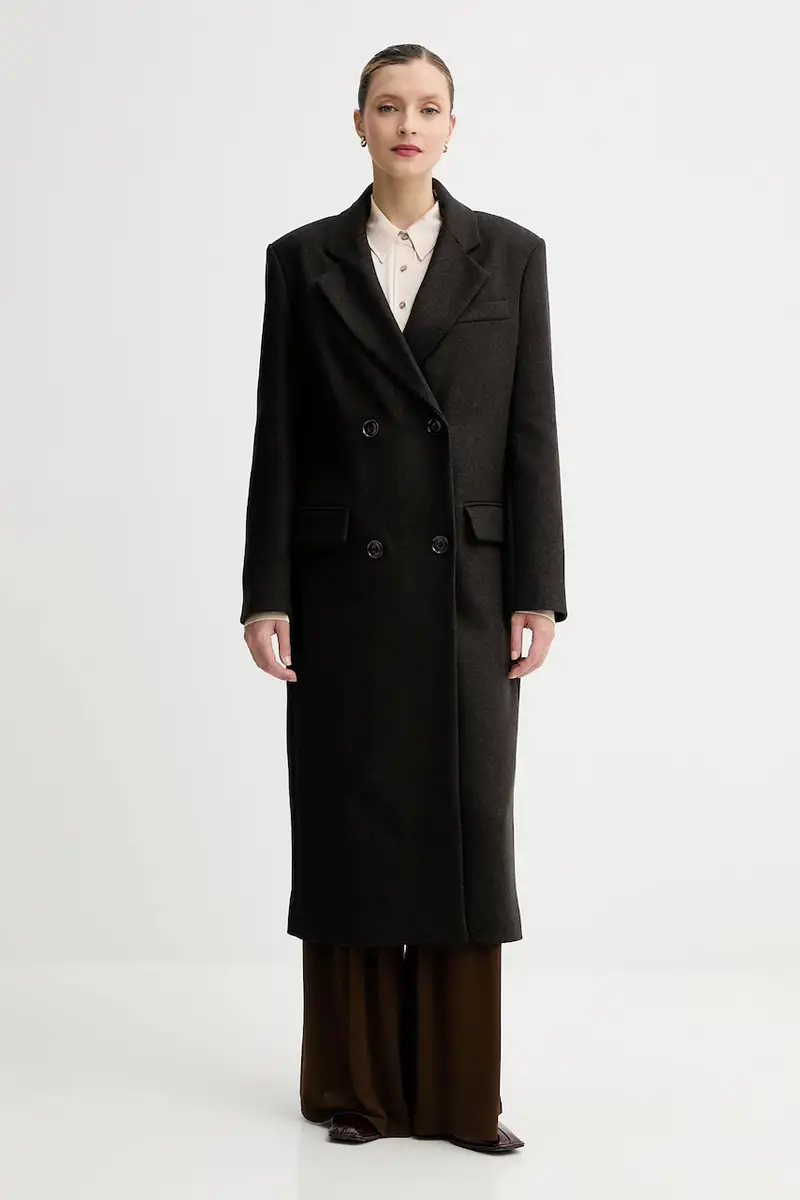 cappotto con lana colore marrone 25112018