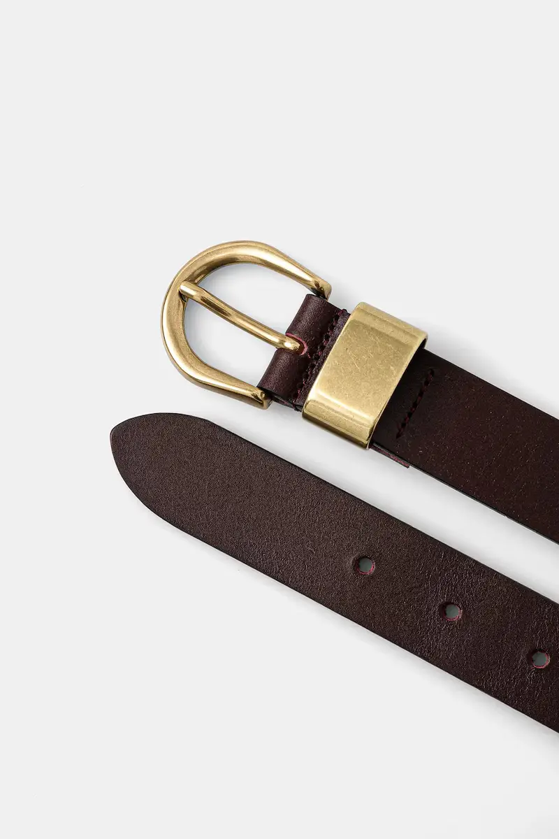 cintura in pelle donna colore granata 24116004 miniatura 2