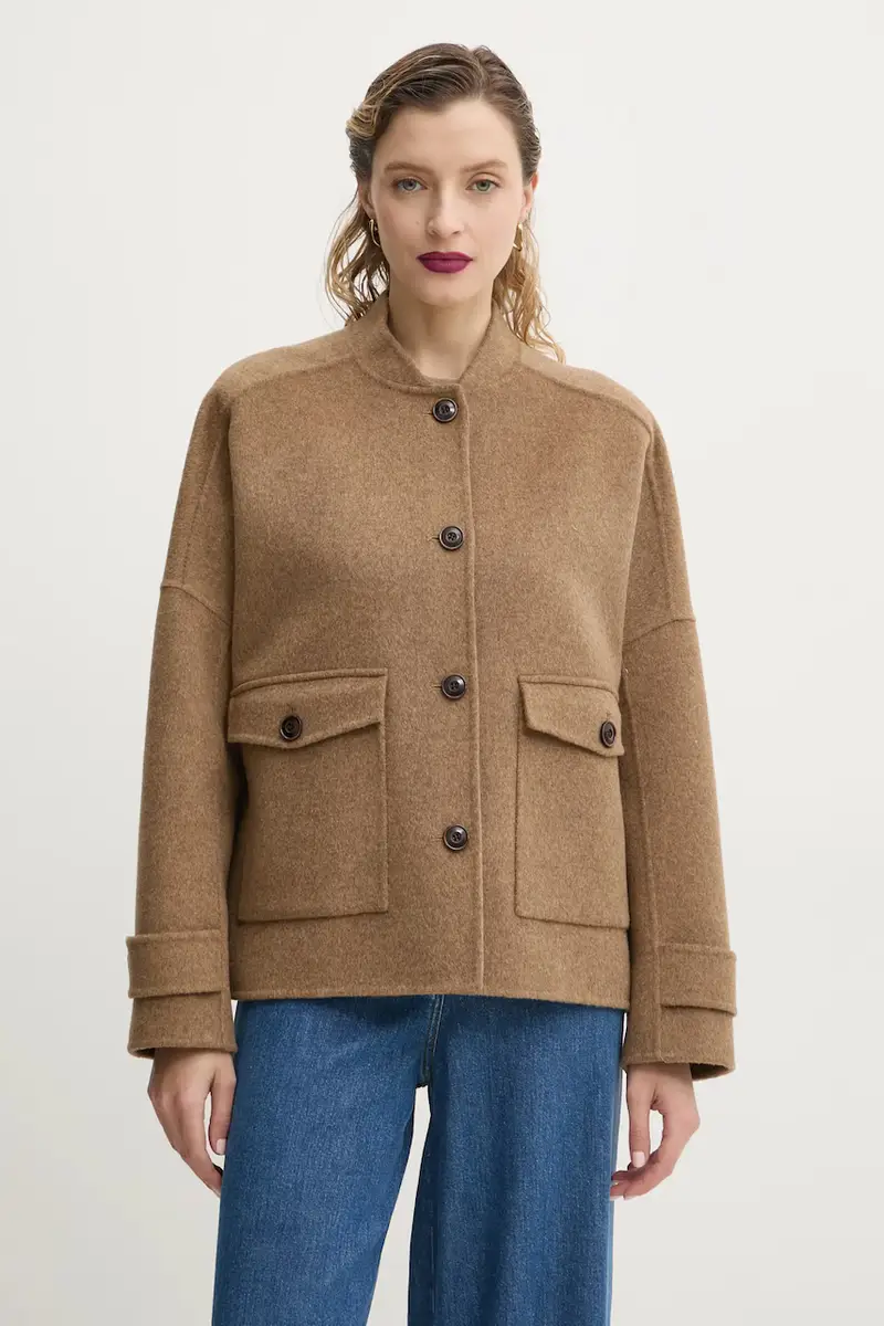 giacca in lana Beige