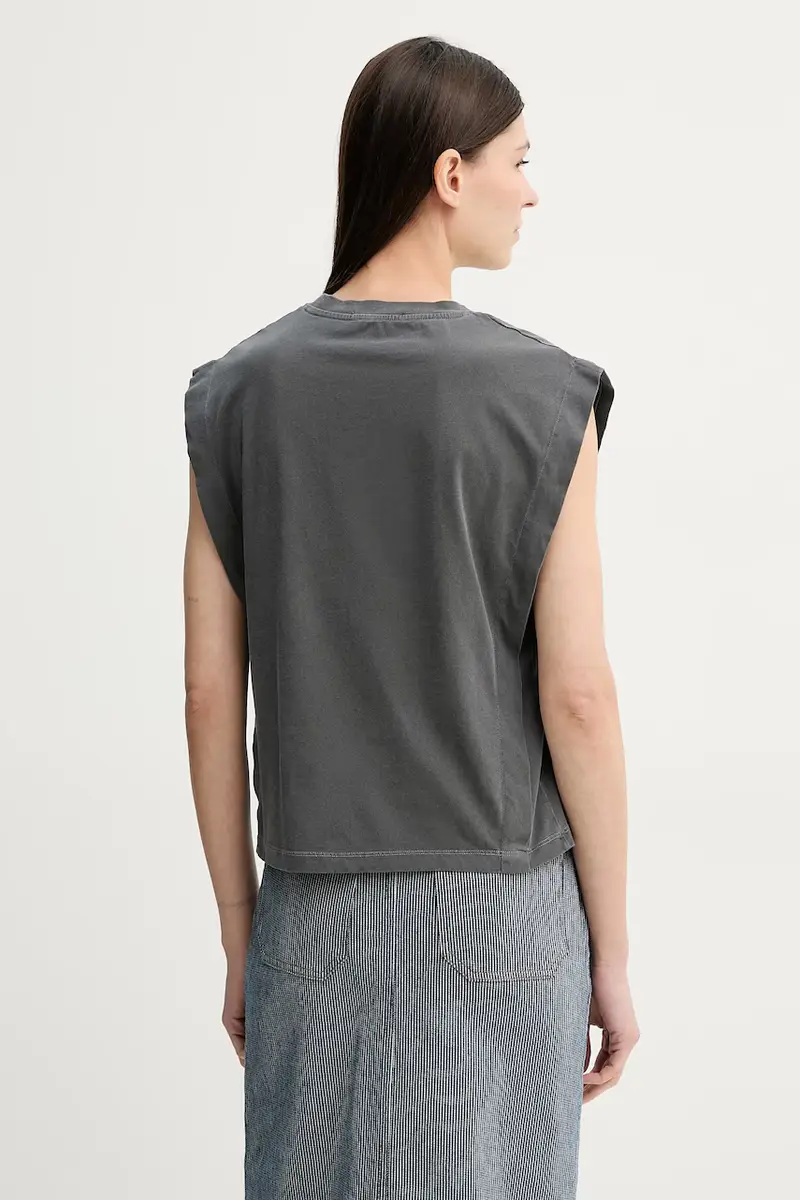 maglietta in cotone Grigio miniatura 3