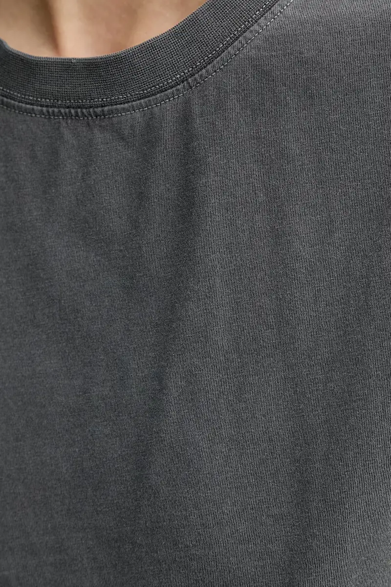 maglietta in cotone Grigio miniatura 5