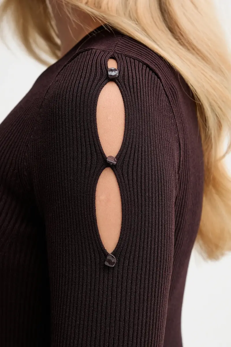 maglione donna colore marrone 25109028 miniatura 5