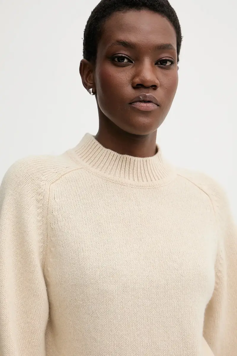 maglione in lana Beige miniatura 4