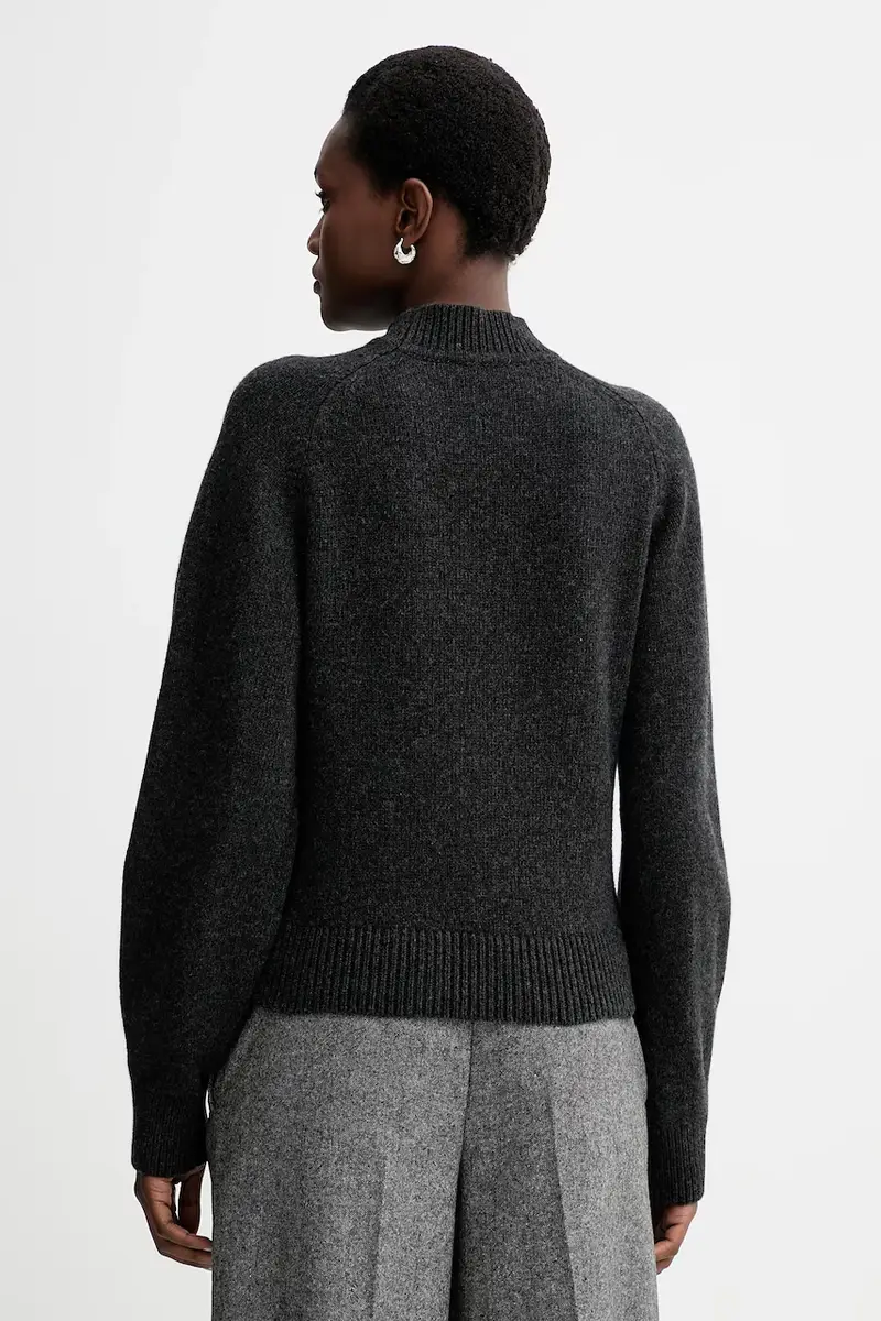 maglione in lana donna colore grigio 25109005 miniatura 3