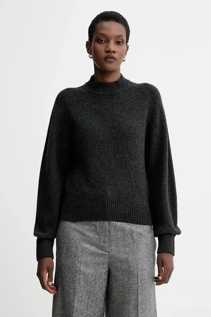 maglione in lana donna colore grigio 25109005