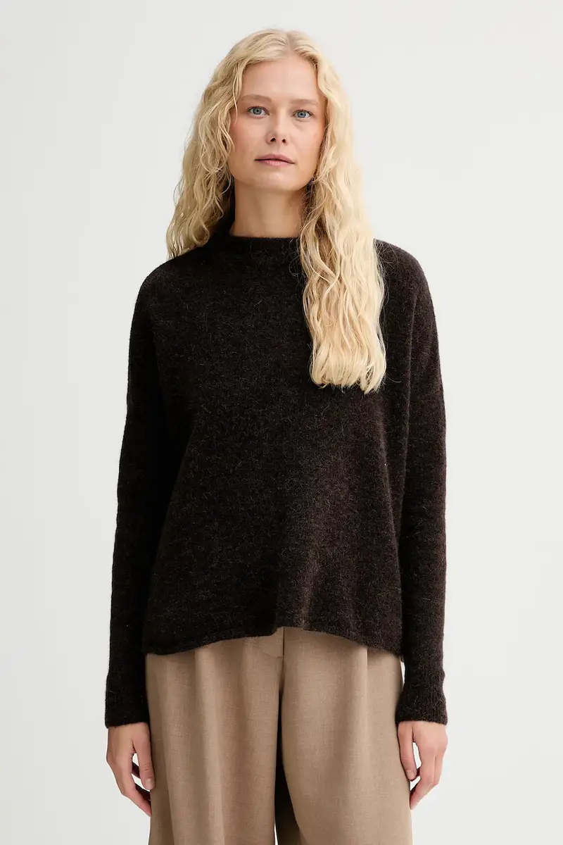 maglione in lana donna colore marrone 24109009