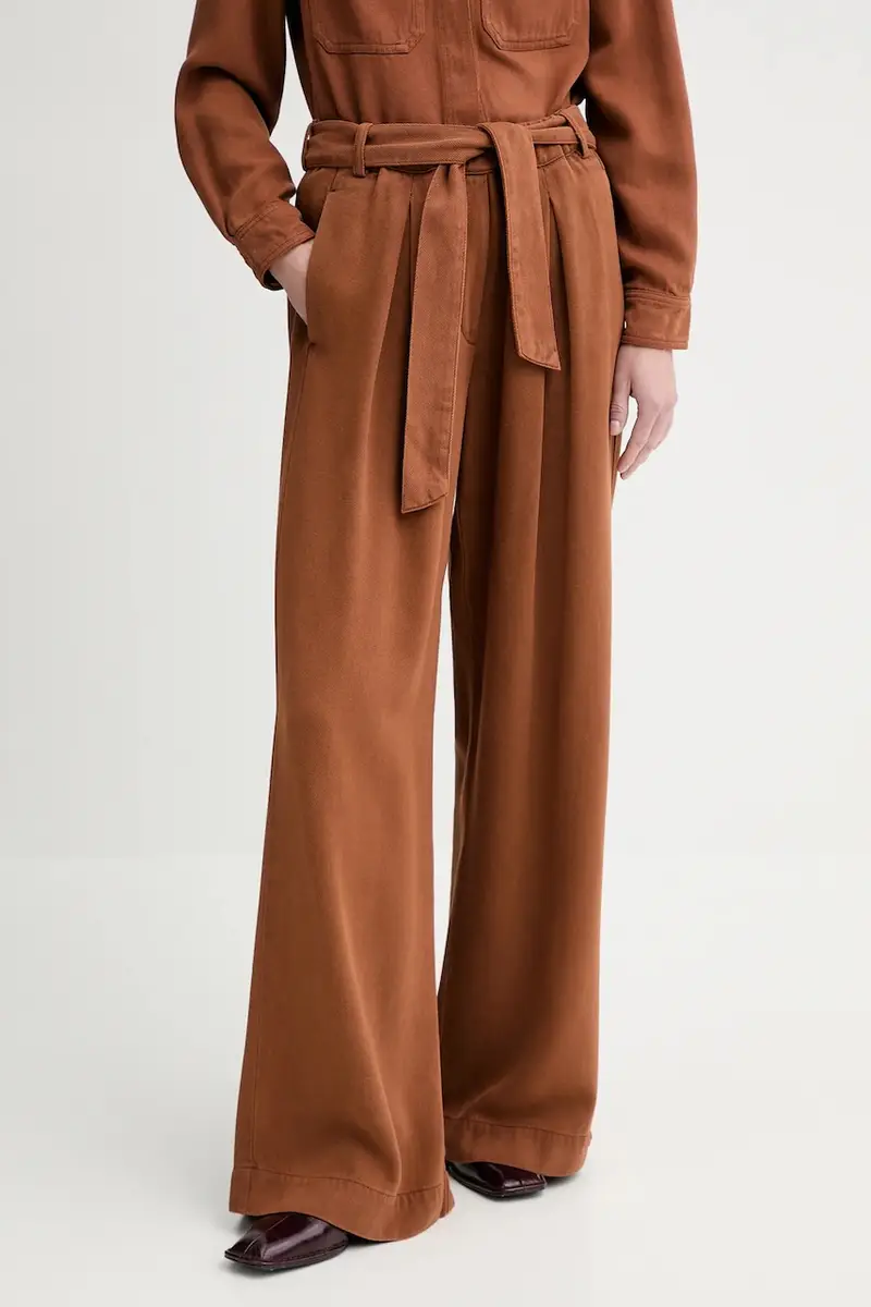 pantaloni donna colore arancione 25207012