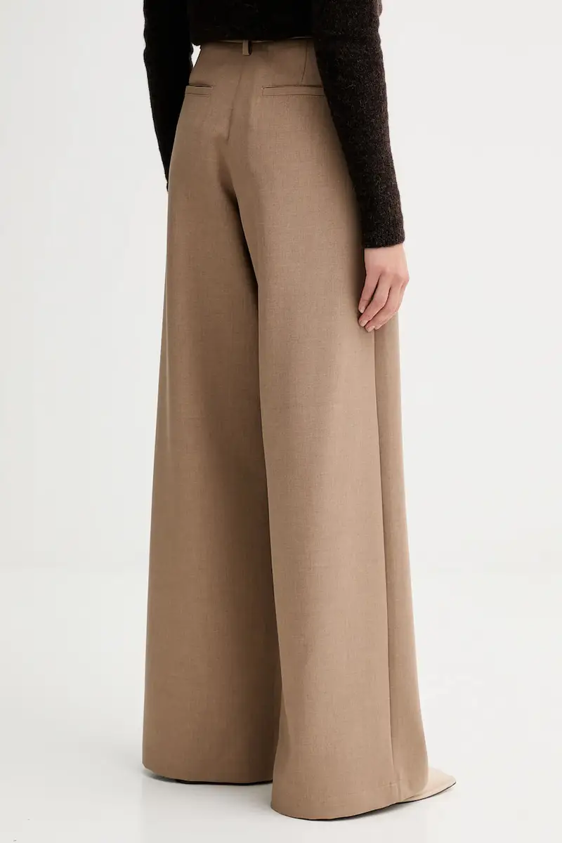 pantaloni donna colore beige 25107000 miniatura 3