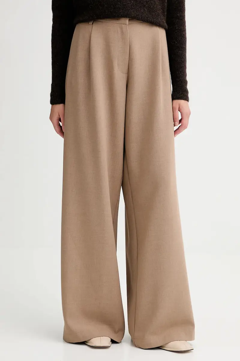 pantaloni donna colore beige 25107000