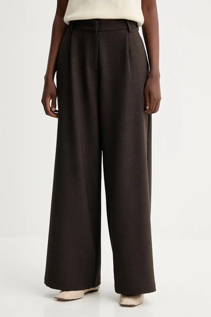 pantaloni donna colore marrone 24107024