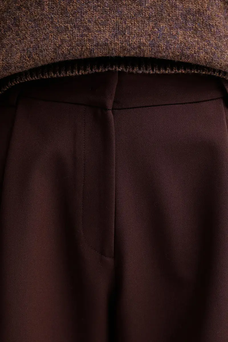 pantaloni donna colore marrone 25107000 miniatura 4