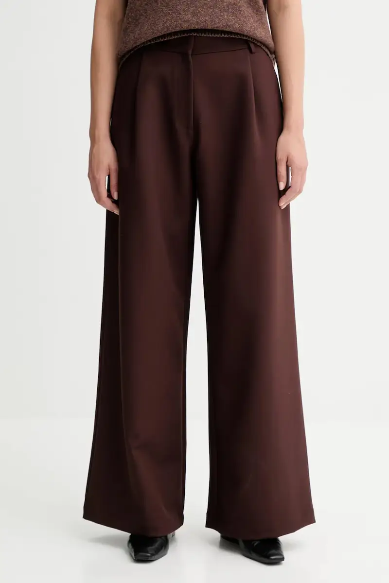 pantaloni donna colore marrone 25107000