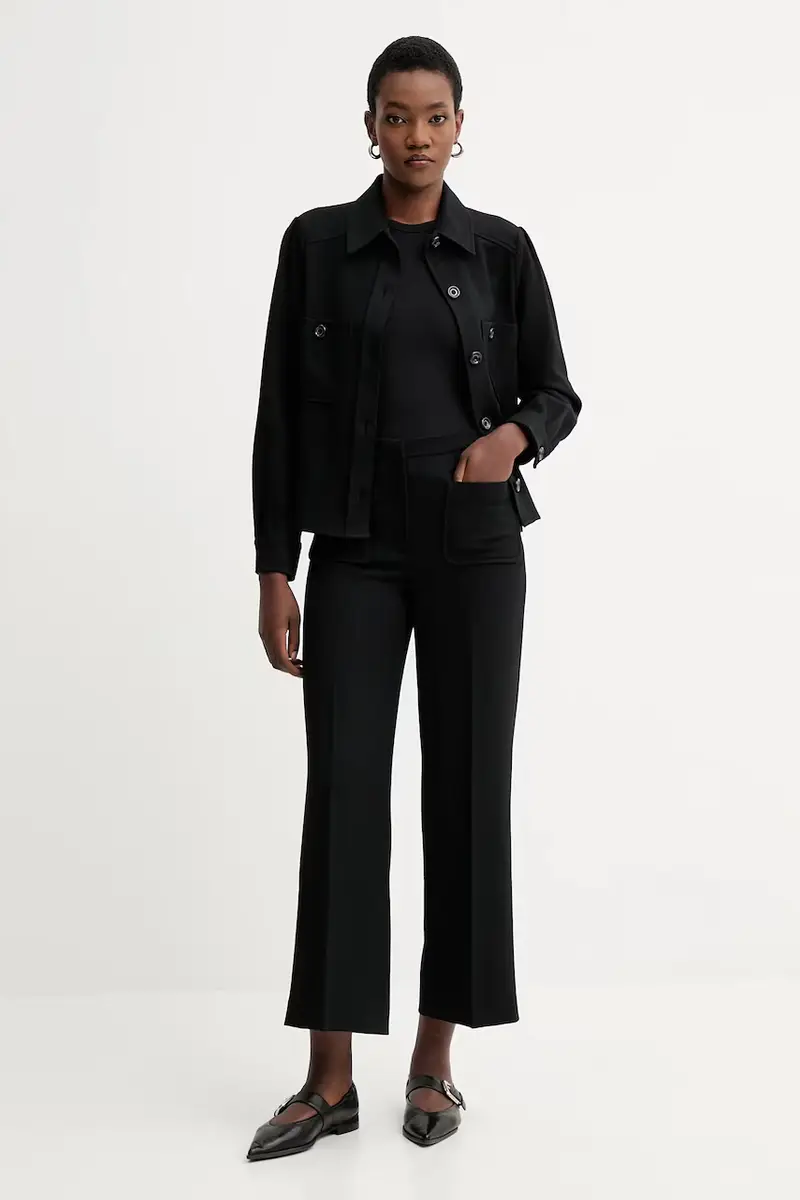 pantaloni donna colore nero 24107014 miniatura 2