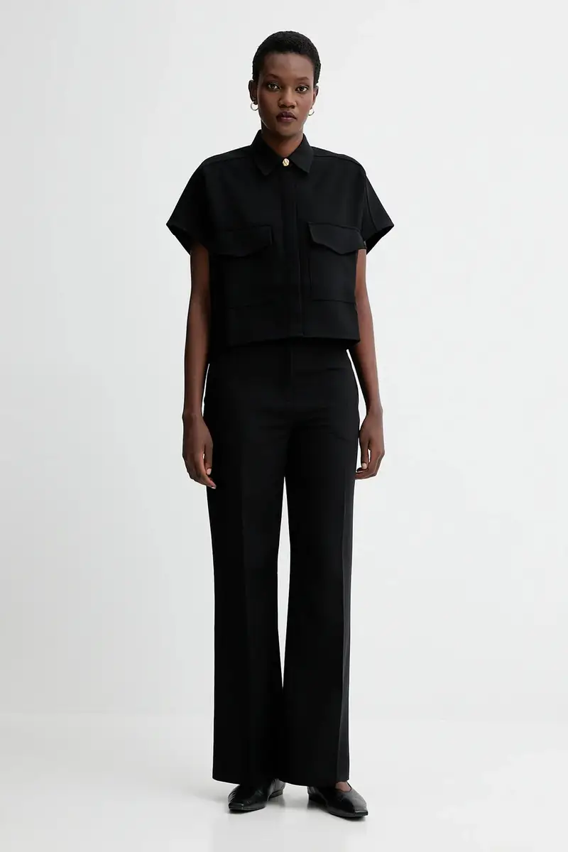 pantaloni donna colore nero 25207029 miniatura 2