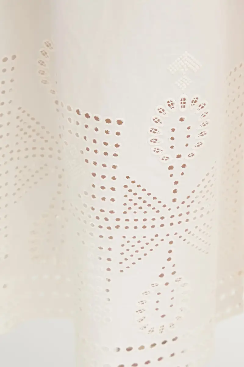 pantaloni in cotone colore beige 25207013 miniatura 4