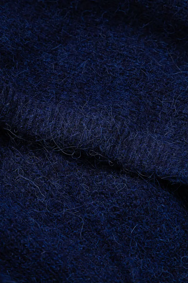 passamontagna con lana Blu navy miniatura 3