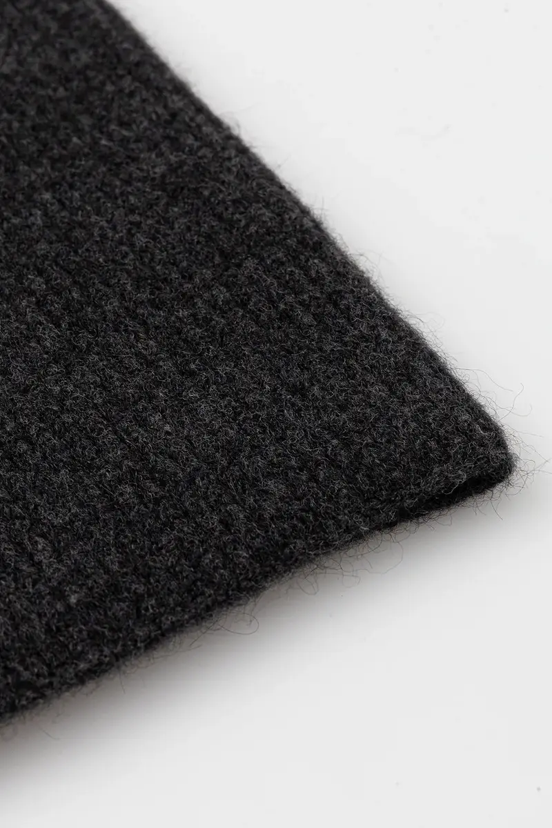 sciarpa con lana colore grigio 25115001 miniatura 3