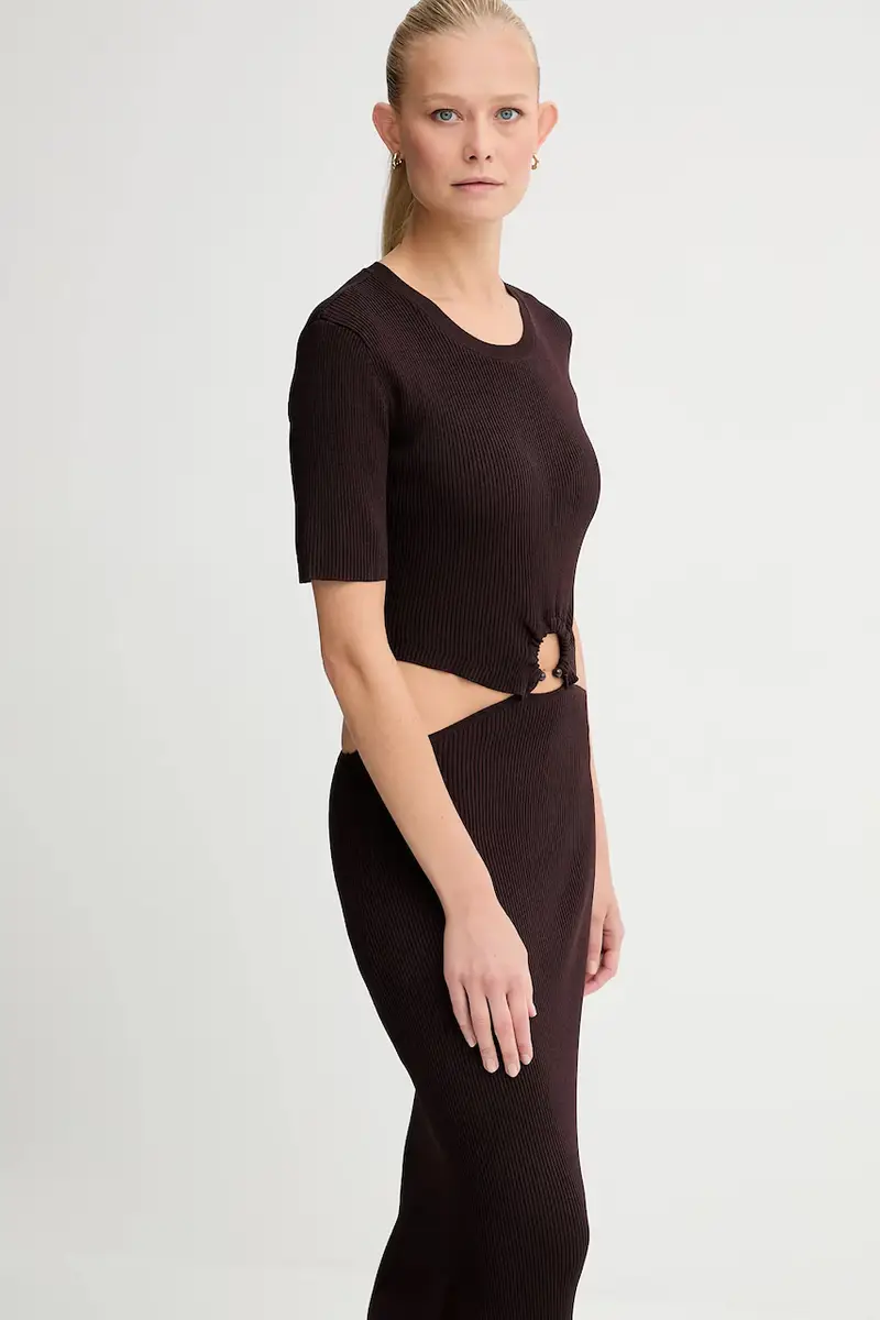 vestito colore marrone 25105019 miniatura 4