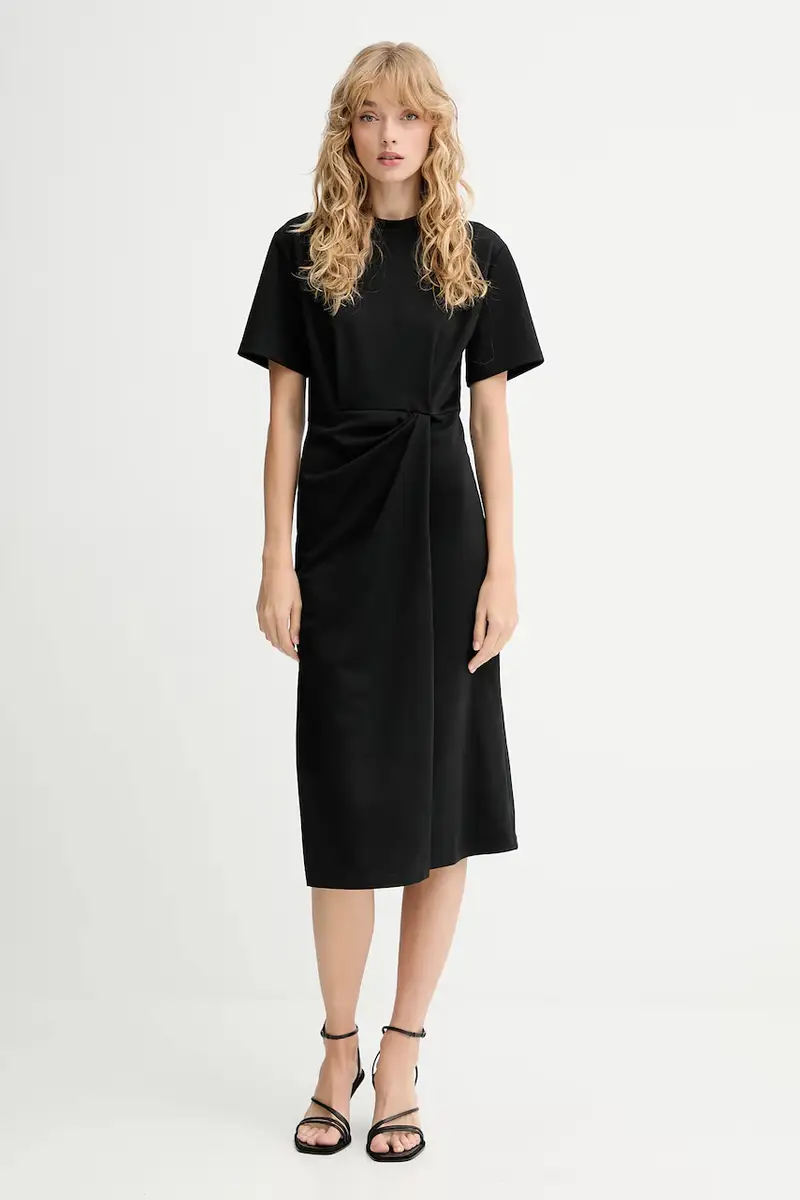 vestito con lana colore nero 25105015