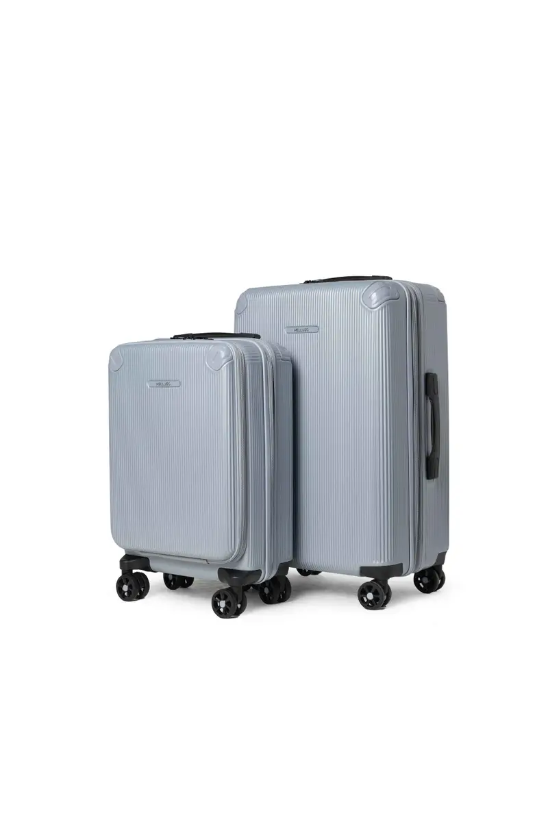 Set completo valigie 2 pezzi in policarbonato grigio pm2313