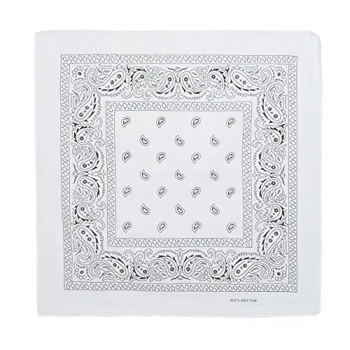 Set di 3 bandanas paisley in cotone, modello cachemire miniatura 2