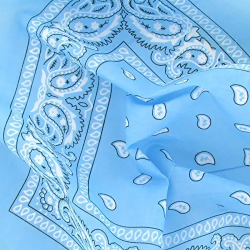 Set di 3 bandanas paisley in cotone, modello cachemire miniatura 3