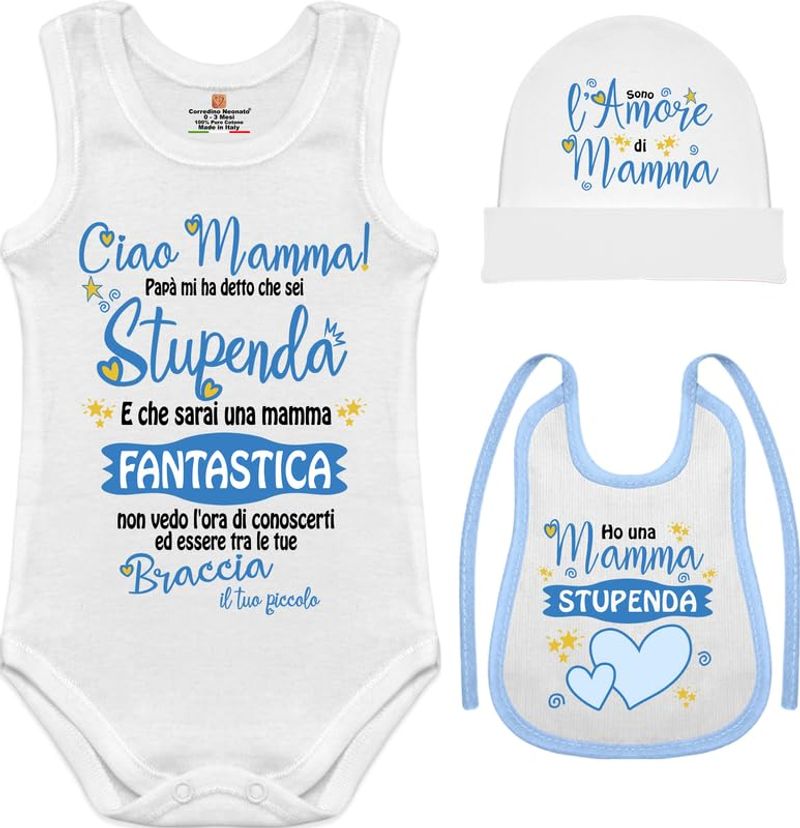 BABYCOCCOLE Set Neonato - Completo 3 Pezzi