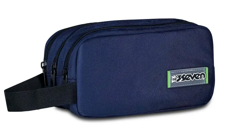 Astuccio 3 zip Seven Freethink Blu