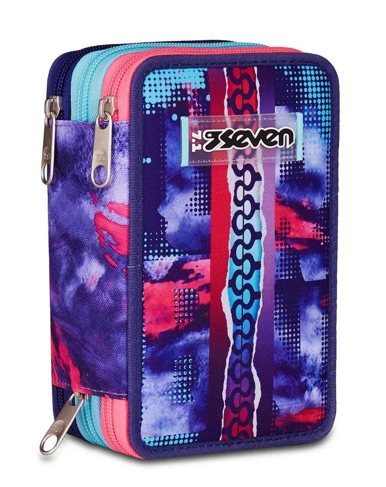 Astuccio scuola Seven 3 zip Shady Dye Girl