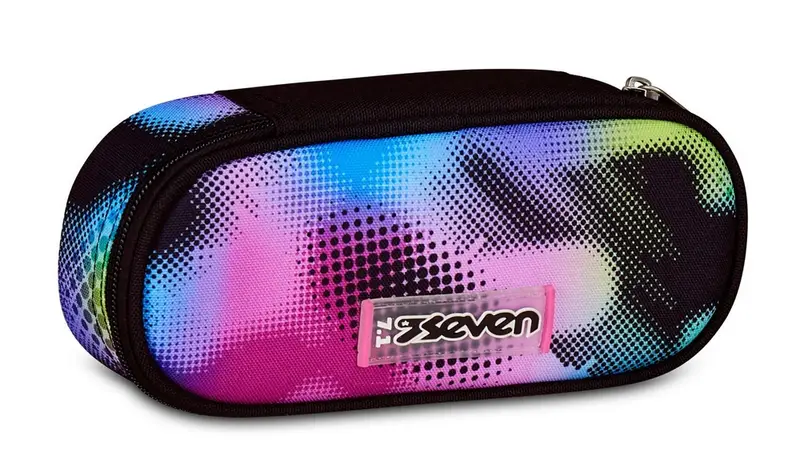 Astuccio scuola Seven Round Plus Write Down Fluo Fuxia