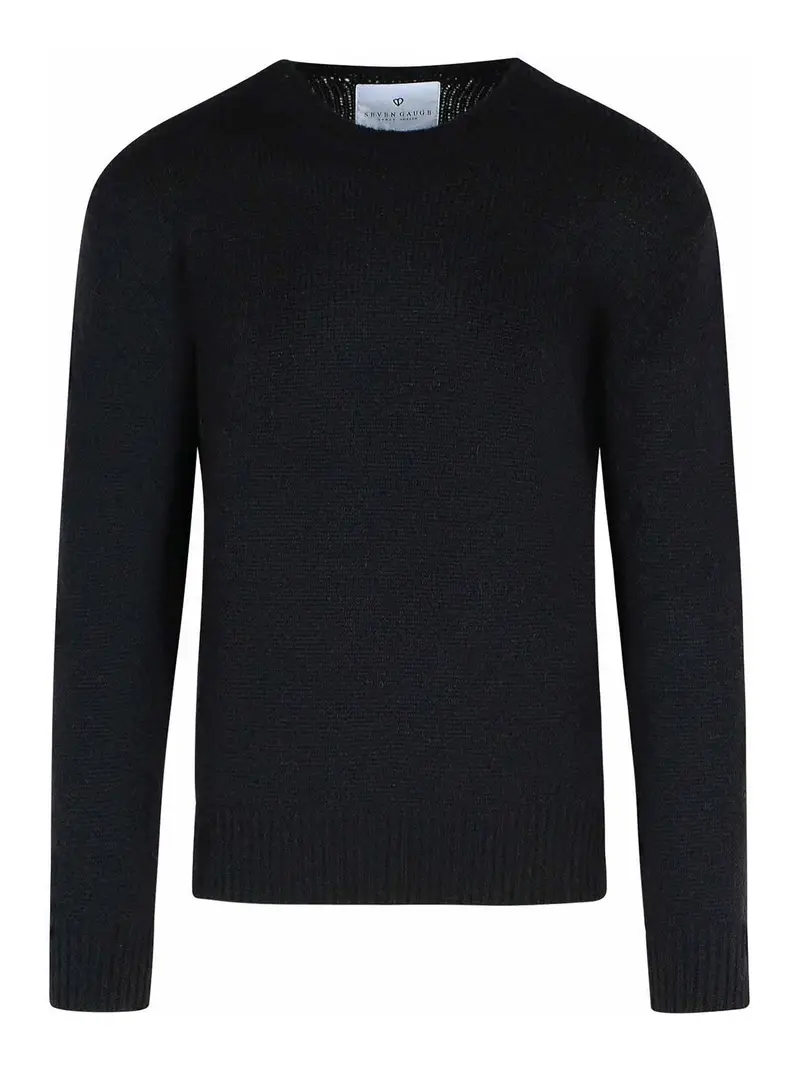 Maglione di miscela alpaca nera Nero