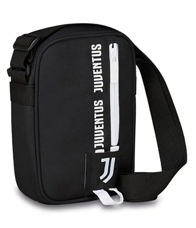 Seven Juventus Tracolla Bambini e Ragazzi, Bianco Nero, Tracolla Regolabile, Sport e Tempo Libero