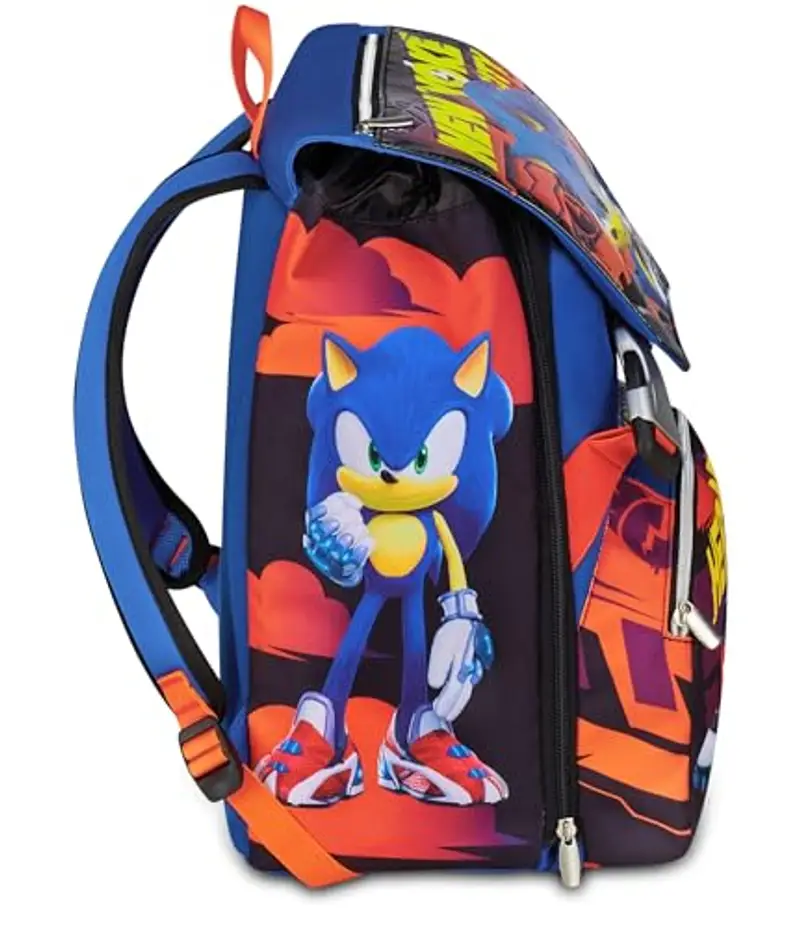 Seven Sonic Zaino Doppio Scomparto Estensibile, Blu, Maxi Capienza, Schienale Preformato, Bambino, Scuola Elementare miniatura 3