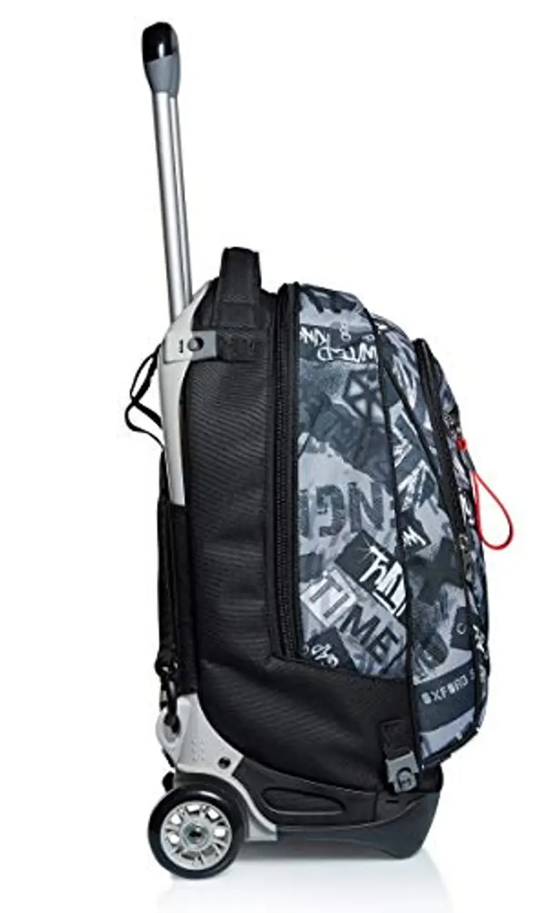 Seven Trolley New Tech, Keep Flag, Nero, 3in1 Zaino Sganciabile, Scuola & Viaggio miniatura 3